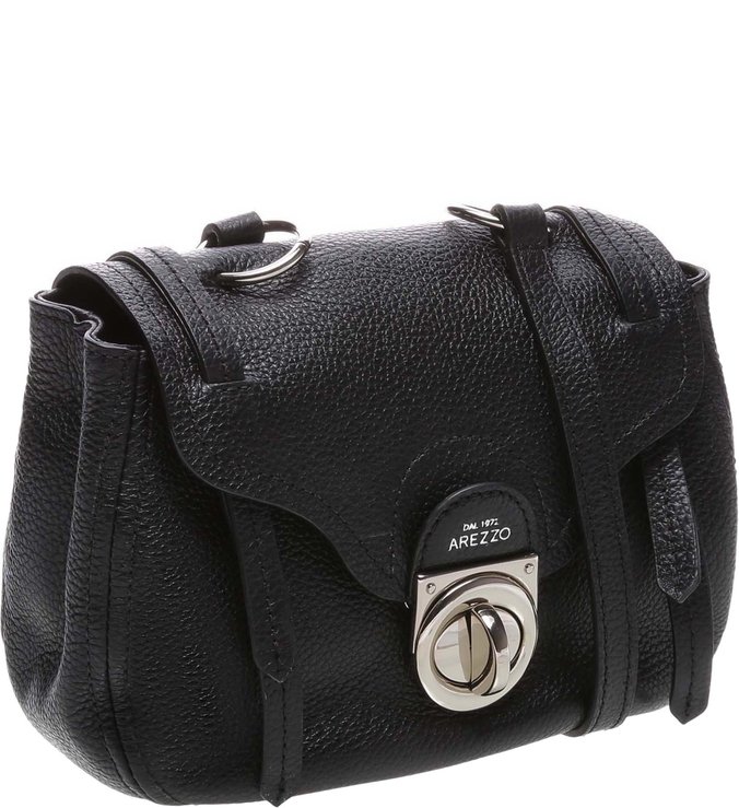 Bolsa Tiracolo Couro Bettina Pequena Preta