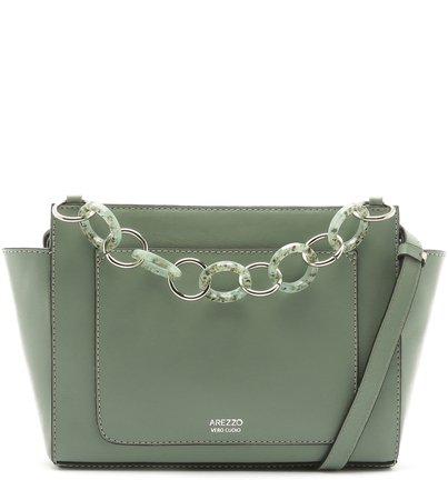 [PRÉ VENDA] Bolsa Tiracolo Couro Angélica Média Acqua Mint