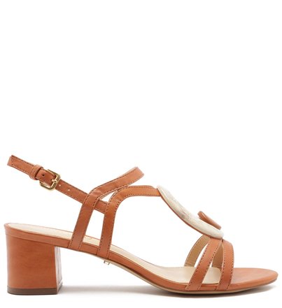 [PRÉ VENDA] Sandália Couro Salto Bloco Fivela Argila Real