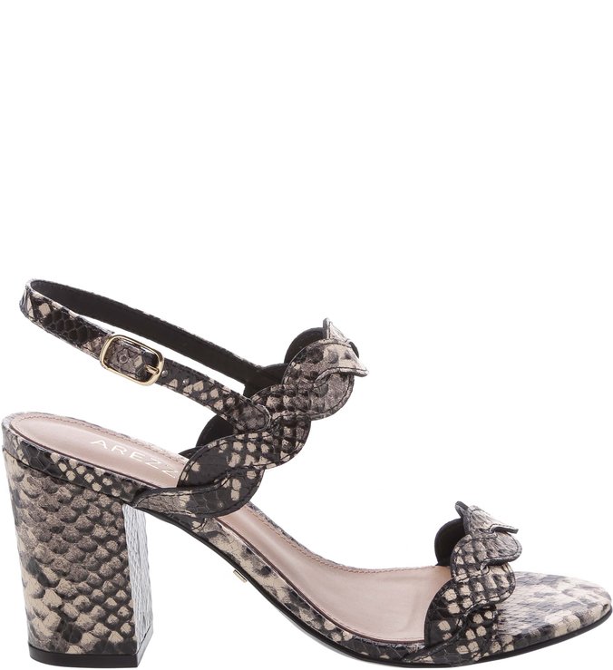 sandalia arezzo animal print