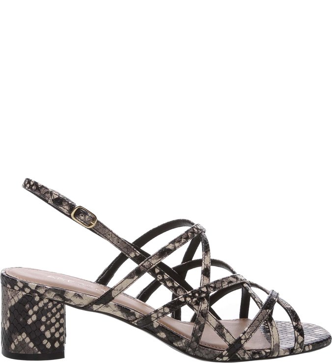 sandalia de cobra arezzo