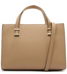 Bolsa Tote Paula Grande Nude Crema