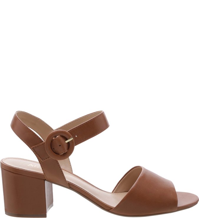 sandalia arezzo meia pata salto medio